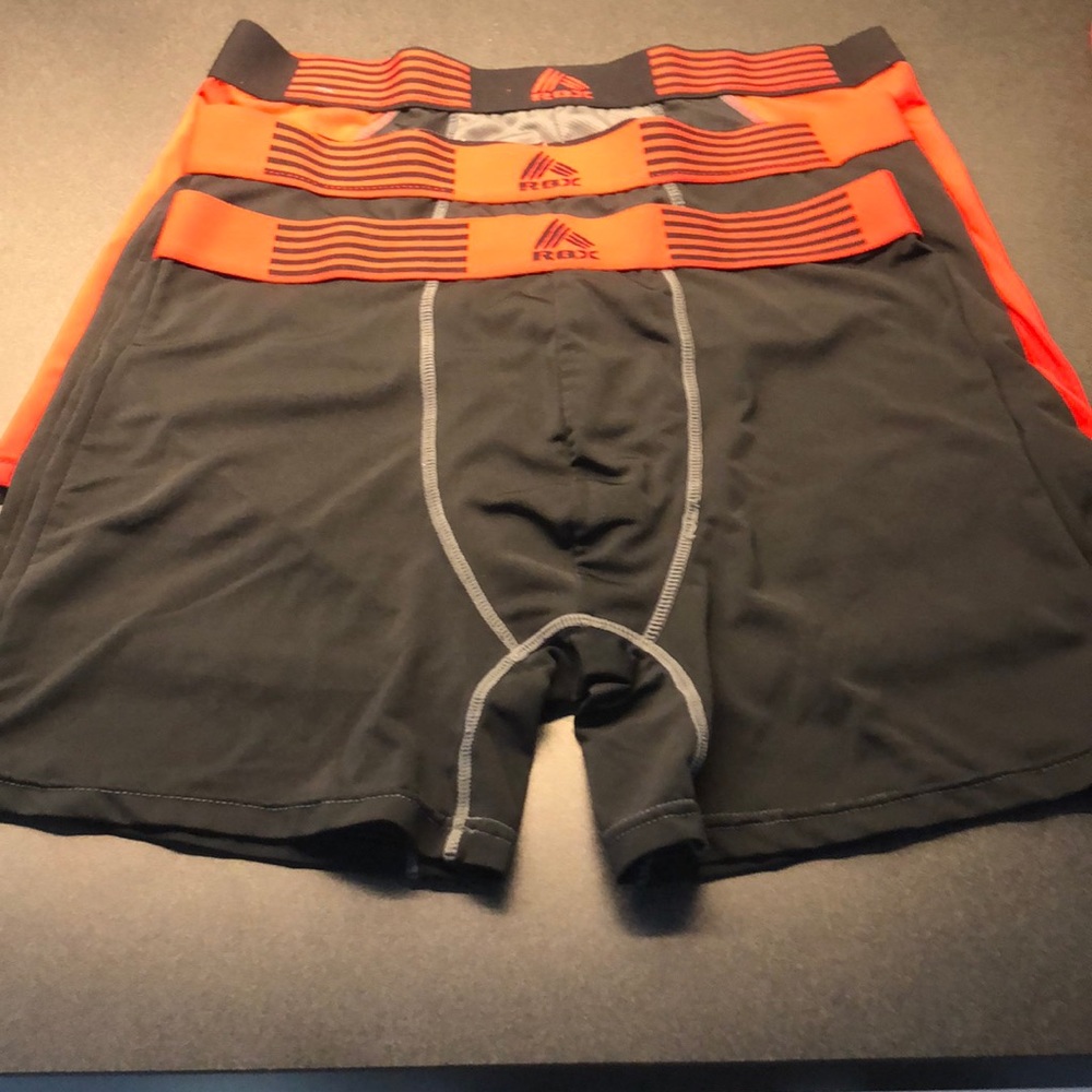 Worn Reebok briefs. Set of three.
